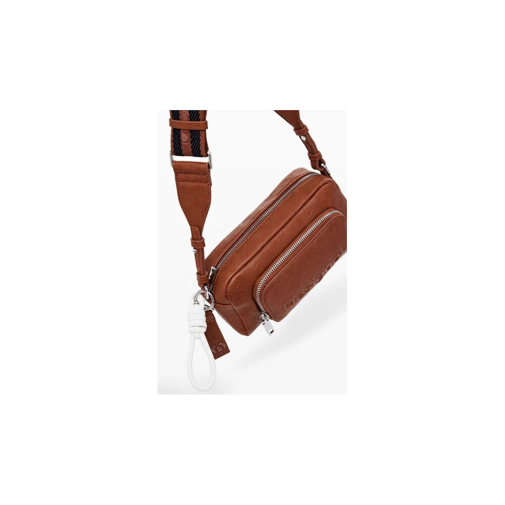 Desigual Braune Polyethylen-Handtasche