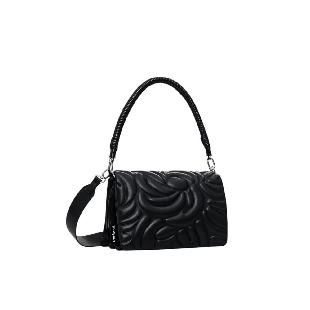 Desigual Schwarze Polyethylen-Handtasche