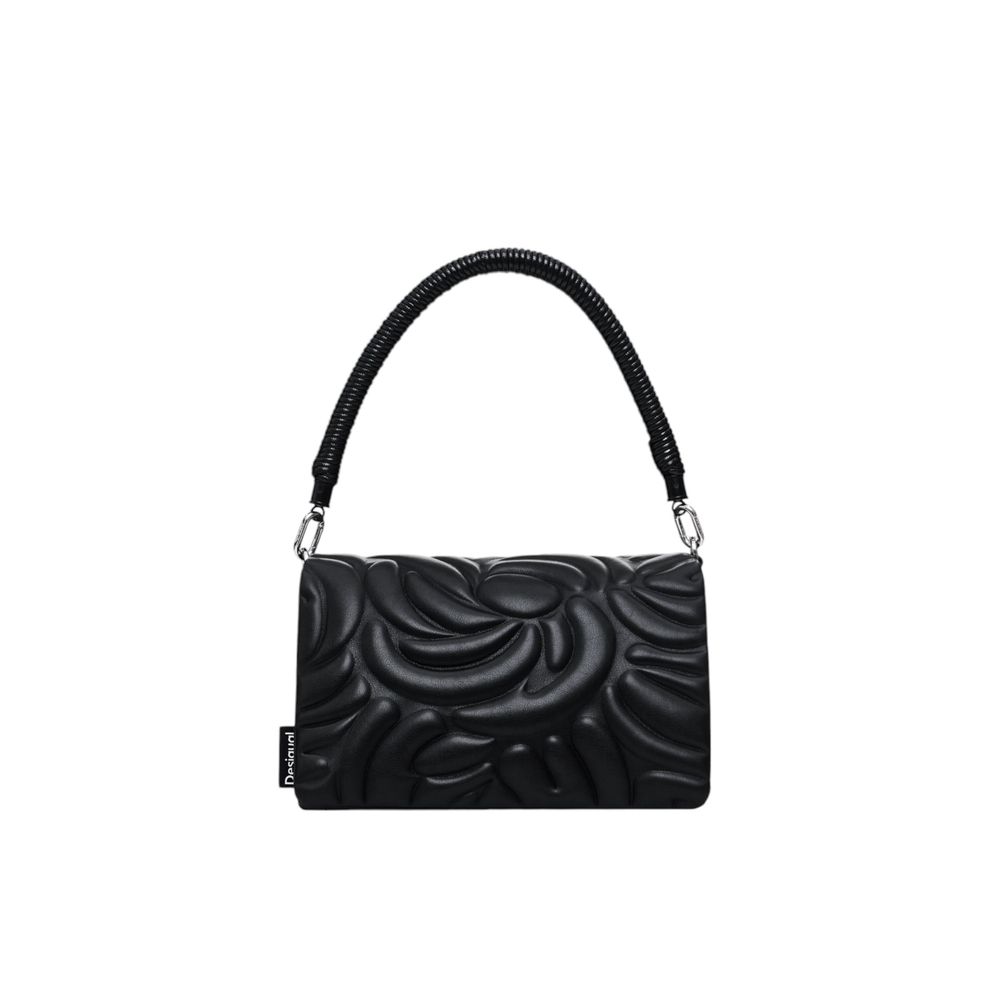 Desigual Schwarze Polyethylen-Handtasche