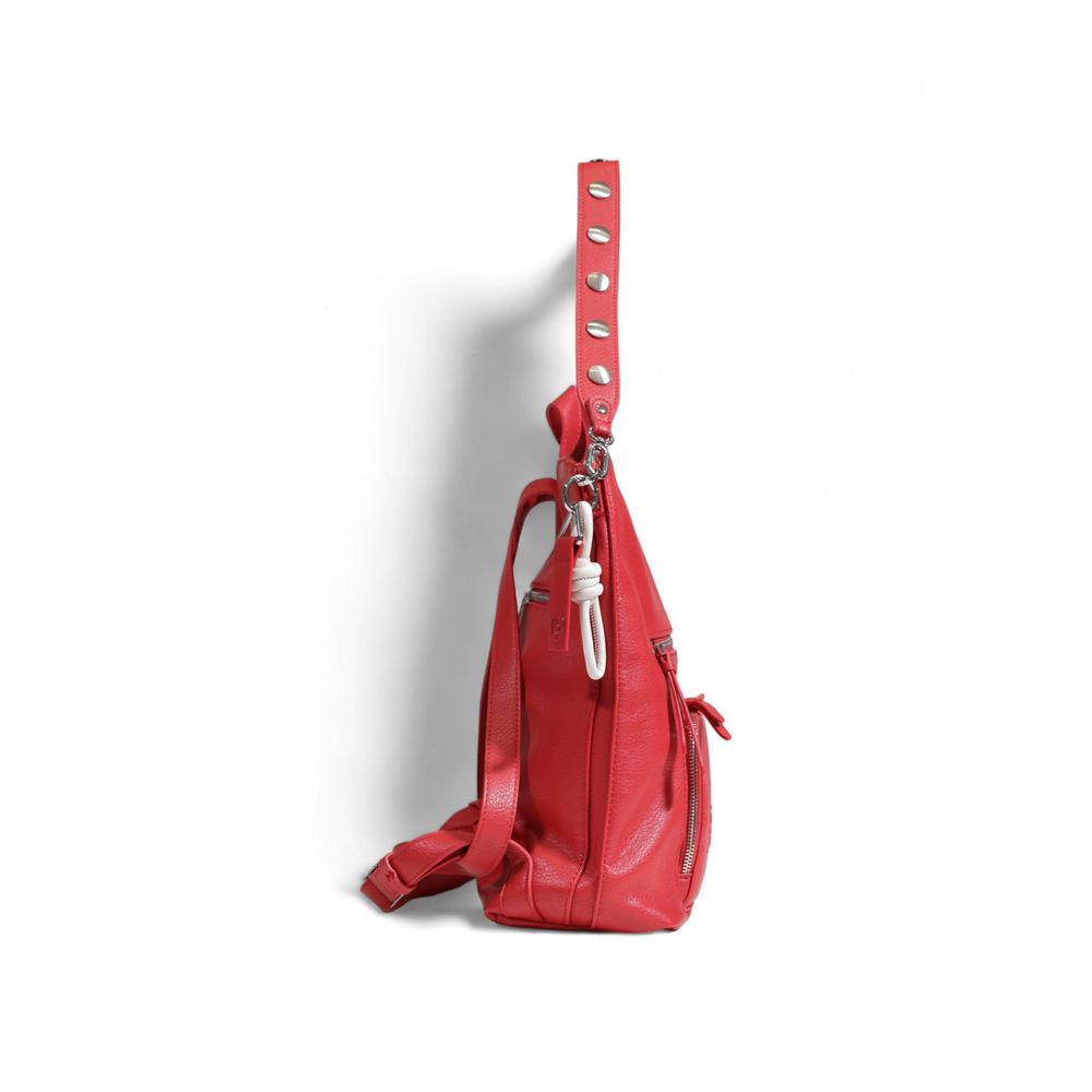 Desigual Roter Polyethylen-Rucksack