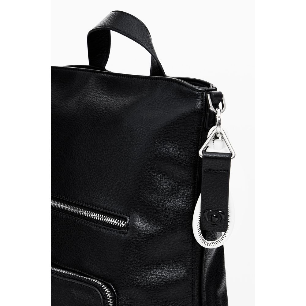 Desigual Schwarzer Polyethylen-Rucksack