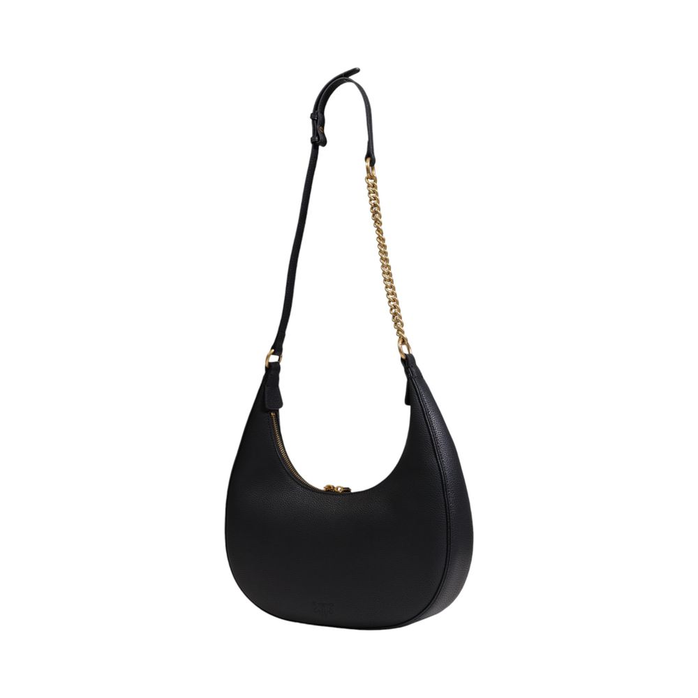 PINKO Schwarze Lederhandtasche