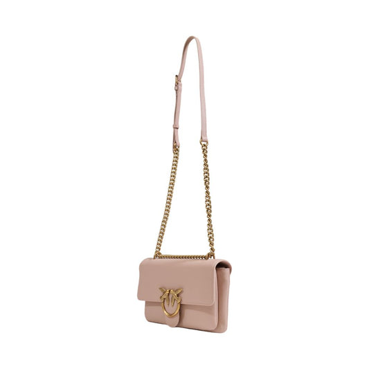 PINKO Rosa Lederhandtasche