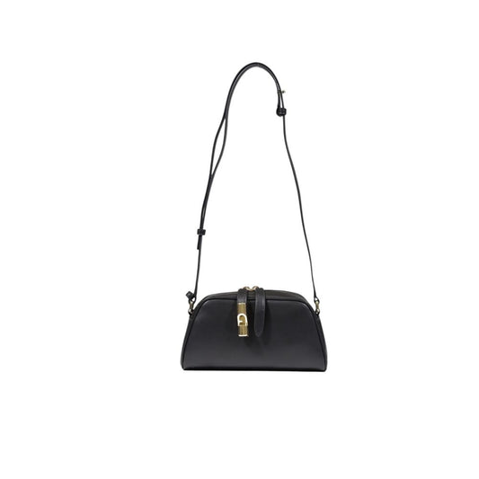 Furla Schwarze Lederhandtasche