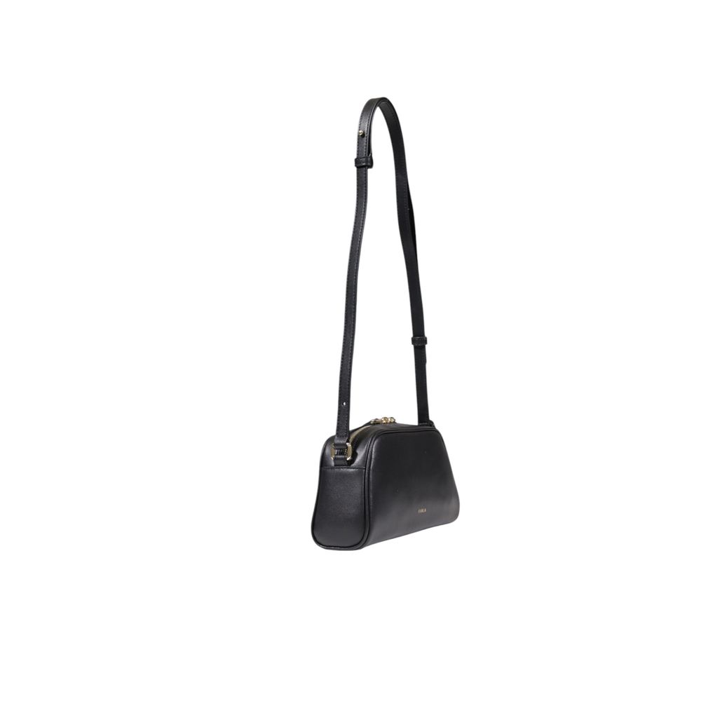 Furla Schwarze Lederhandtasche