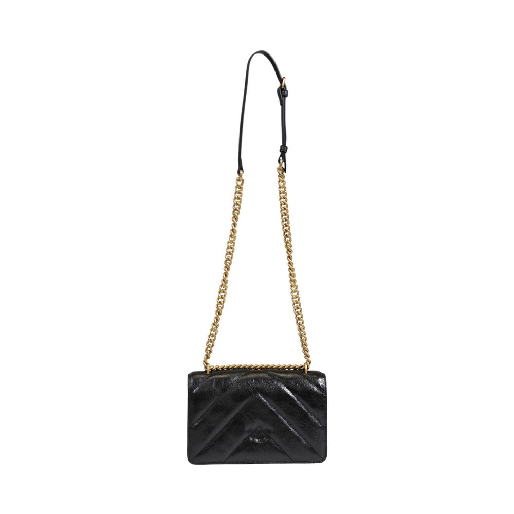 PINKO Schwarze Lederhandtasche