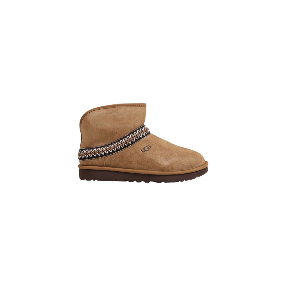 UGG Beige Wildlederstiefel