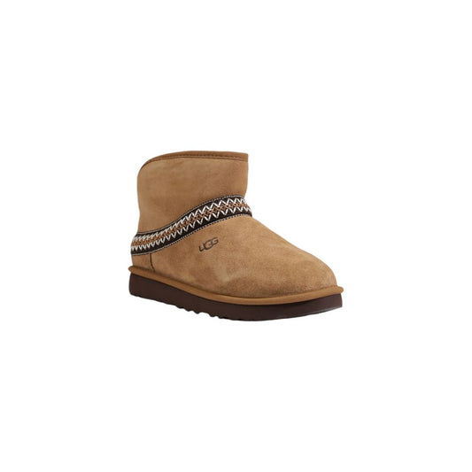 UGG Beige Wildlederstiefel