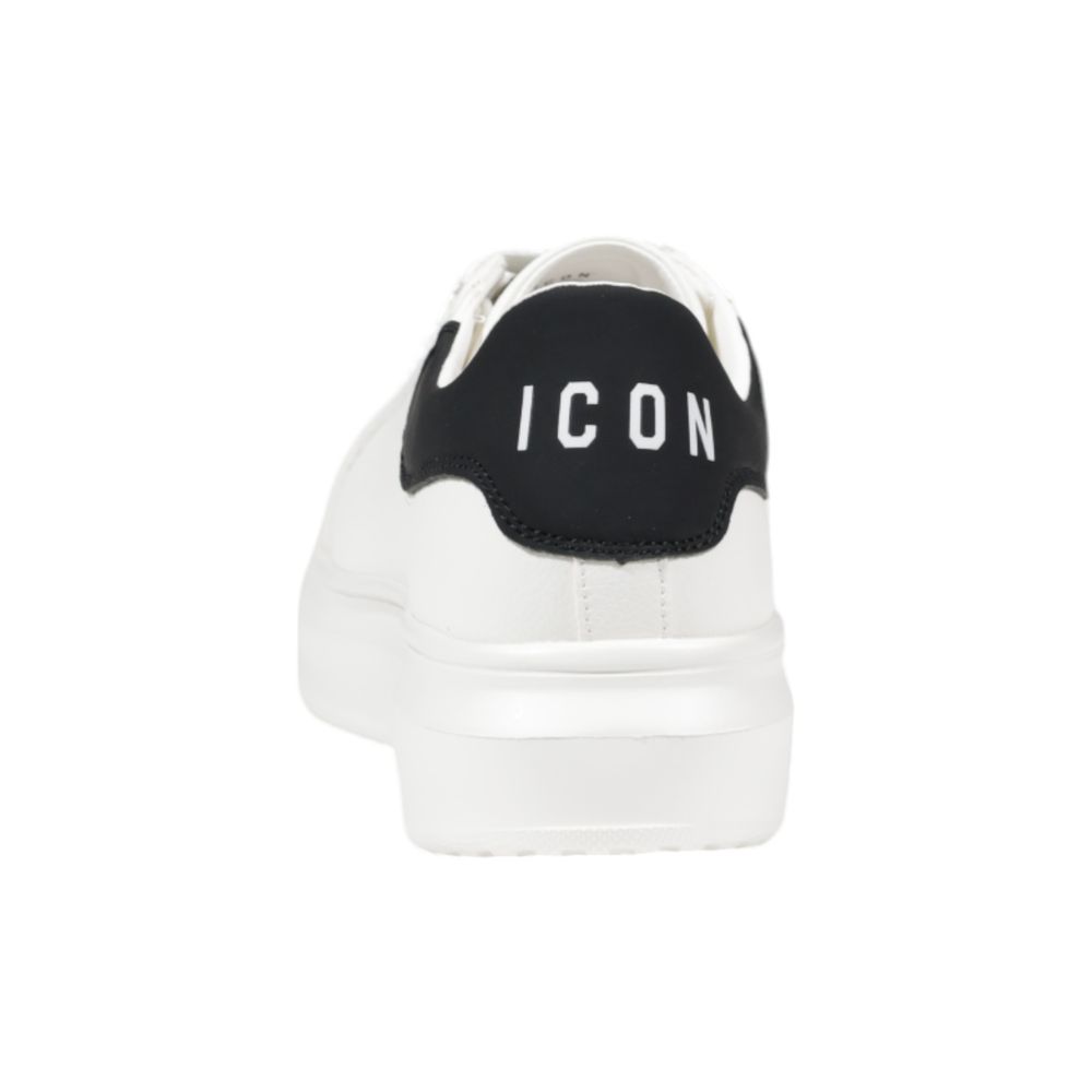 Icon Sneaker aus weißem Stoff