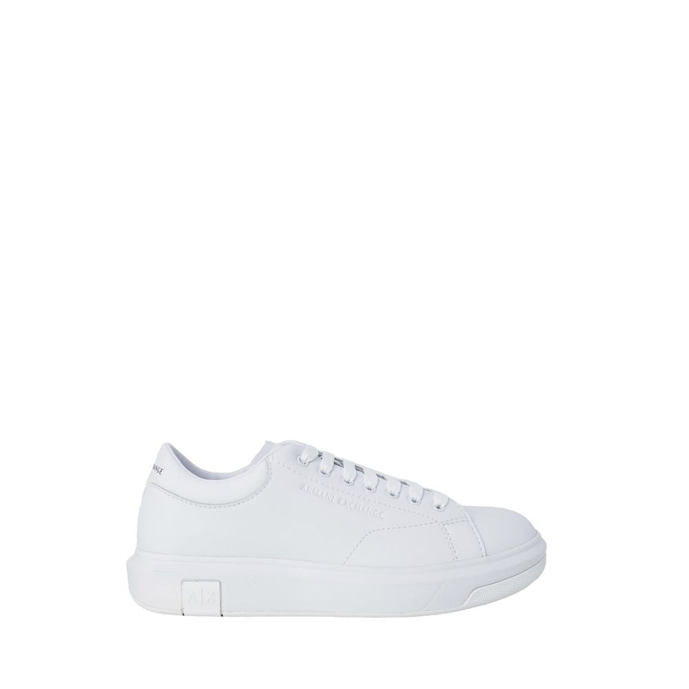 Armani Exchange Weißes Leder Sneaker