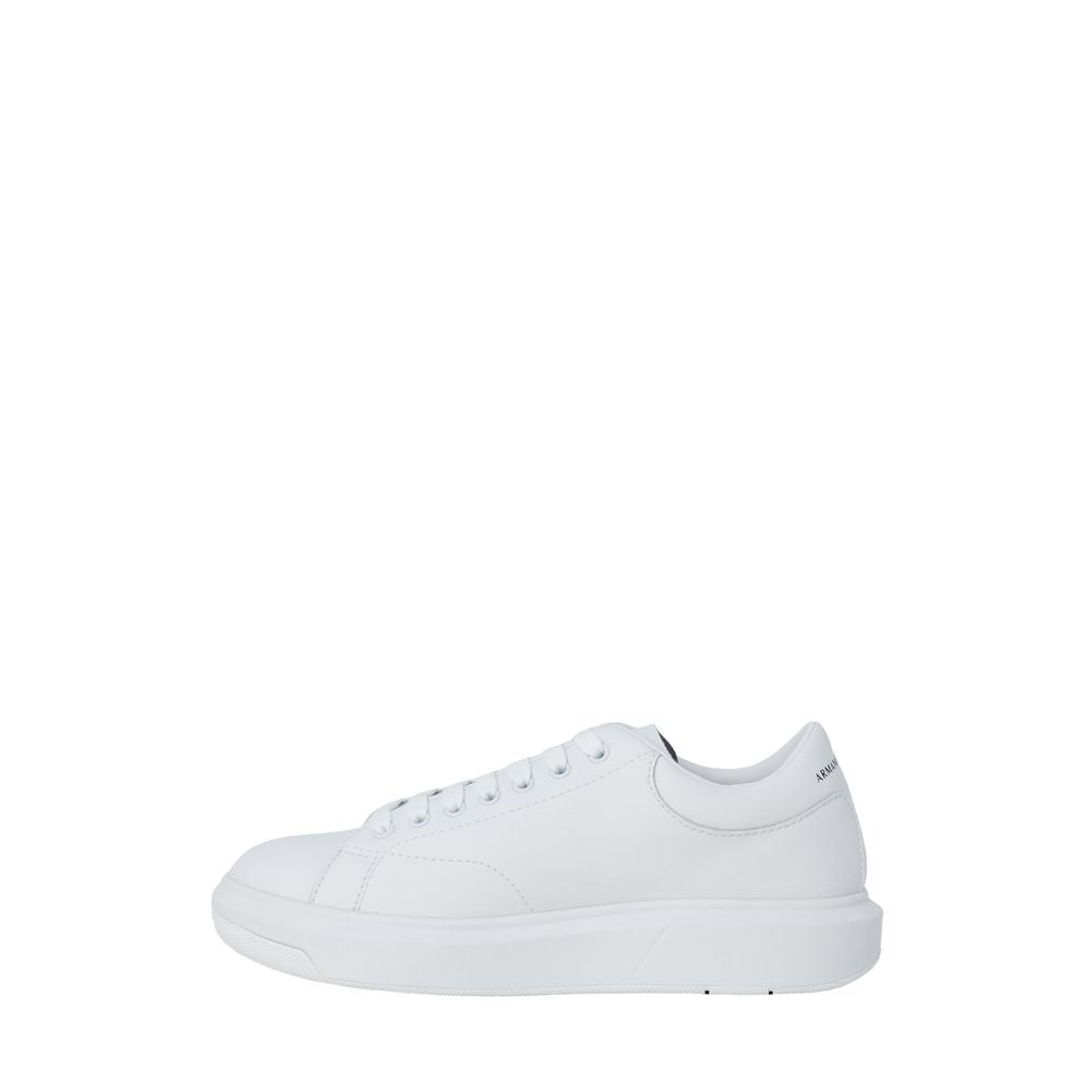 Armani Exchange Weißes Leder Sneaker