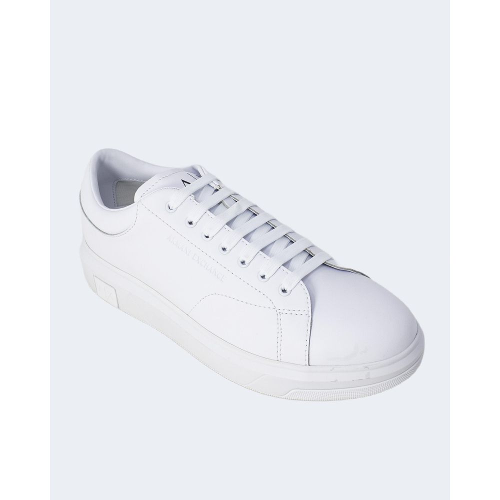 Armani Exchange Weißes Leder Sneaker