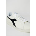 Load image into Gallery viewer, Diadora Schwarzer Synthetikleder-Sneaker
