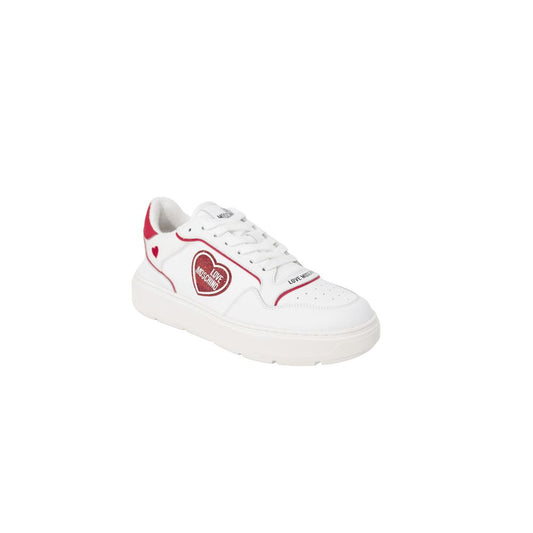 Love Moschino Roter Polyethylen-Sneaker