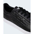 Load image into Gallery viewer, EA7 Emporio Armani Schwarzer und weißer Polyethylen-Sneaker
