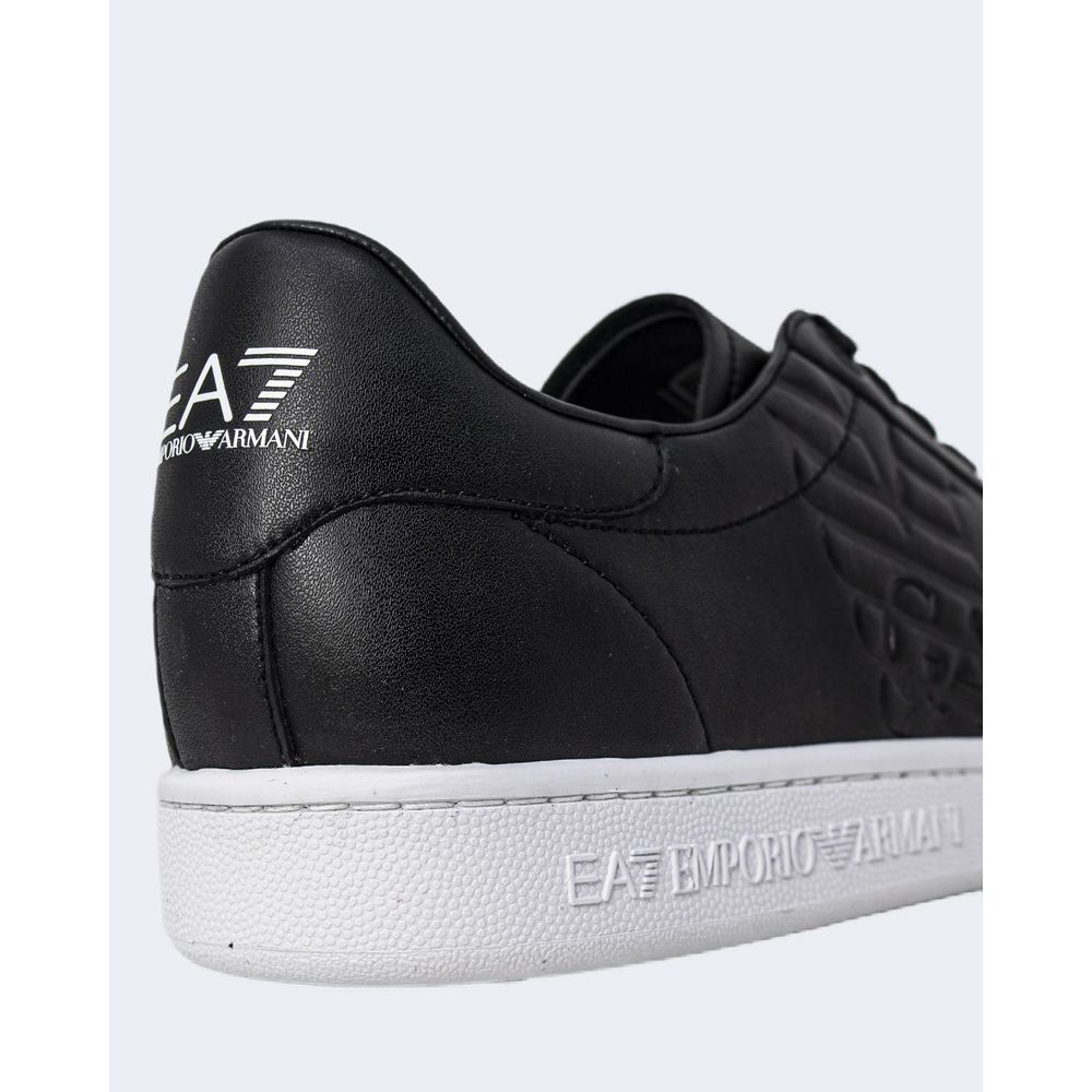 EA7 Emporio Armani Schwarzer und weißer Polyethylen-Sneaker