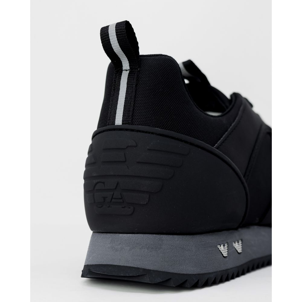 EA7 Emporio Armani Schwarzer Polyamid-Sneaker