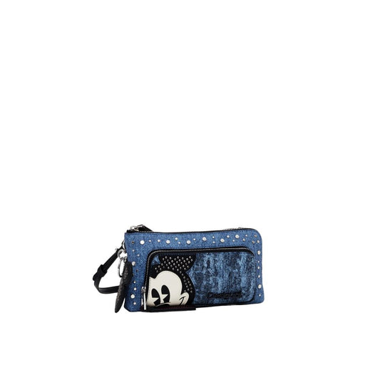 Desigual Blaues Polyethylen-Leder-Accessoire