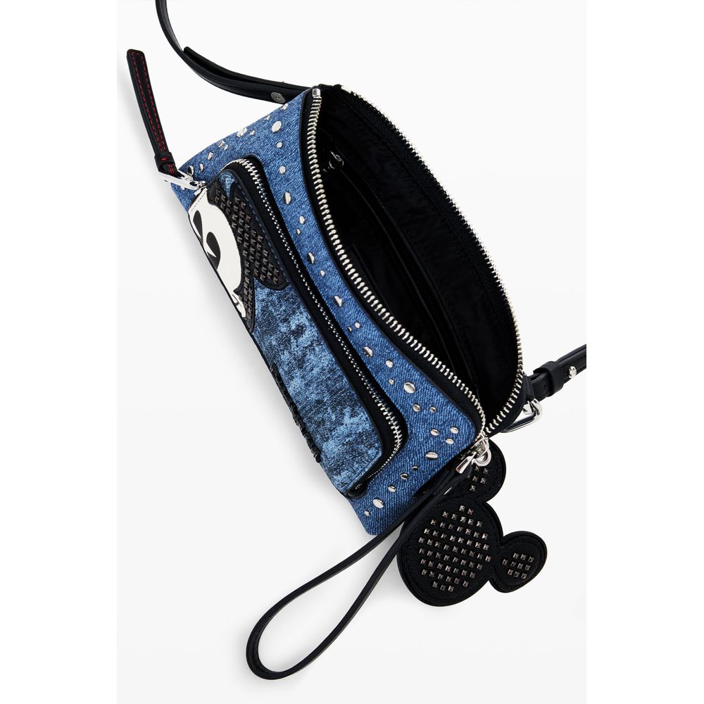 Desigual Blaues Polyethylen-Leder-Accessoire