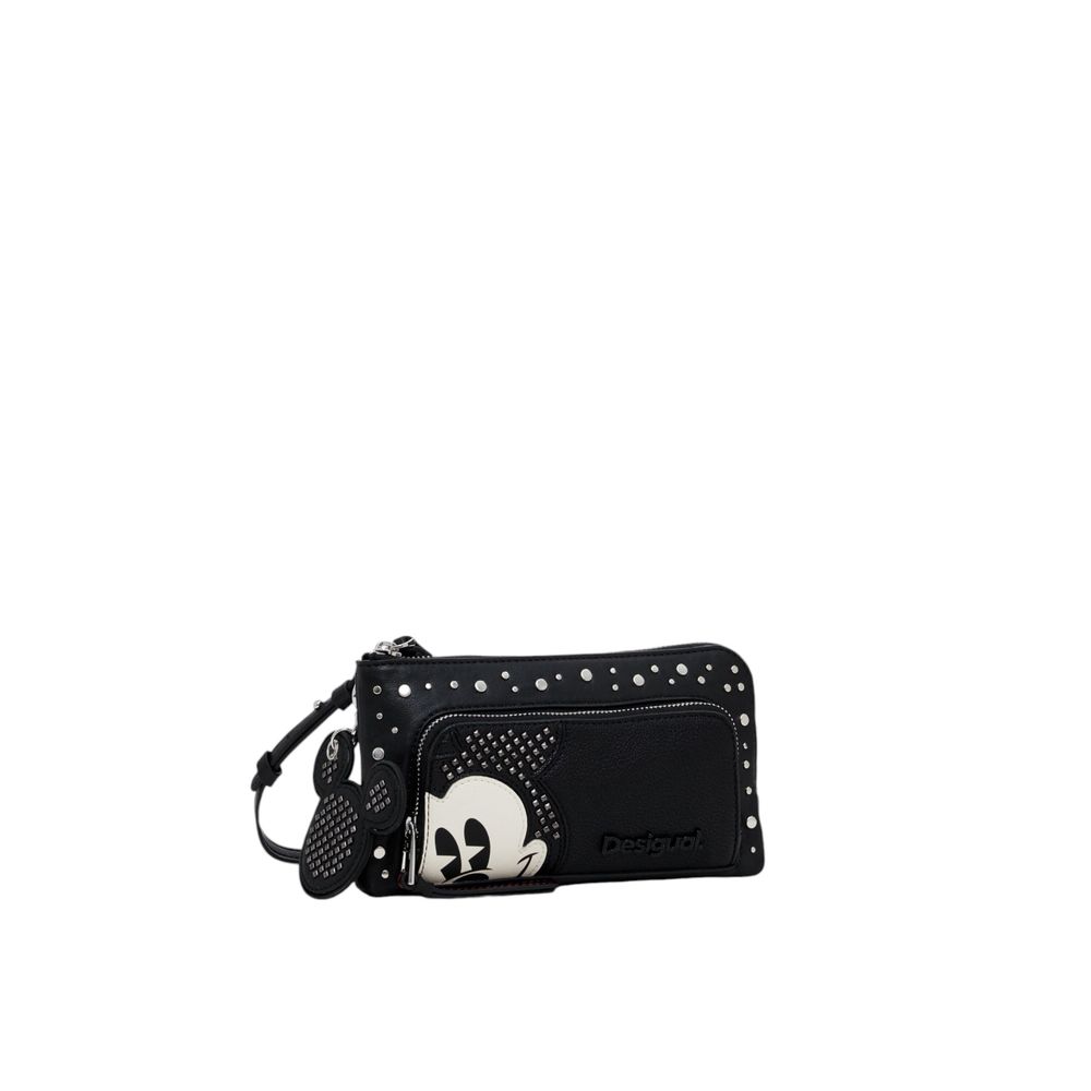 Desigual Schwarzes Polyethylen-Leder-Accessoire