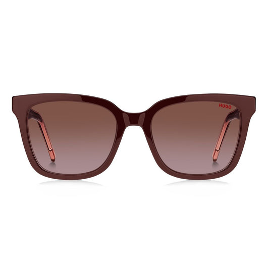 Hugo Boss Rote Acetat-Sonnenbrille