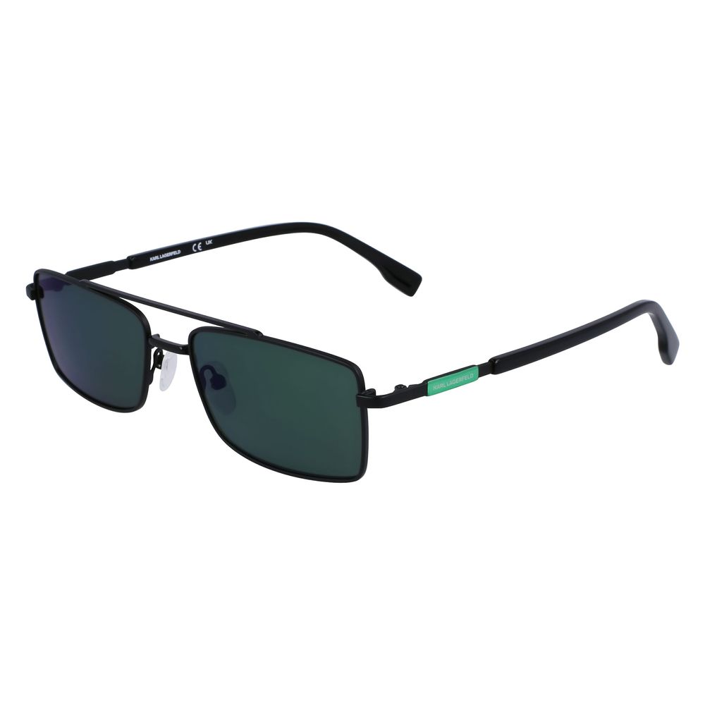 Karl Lagerfeld Schwarze Metall-Sonnenbrille