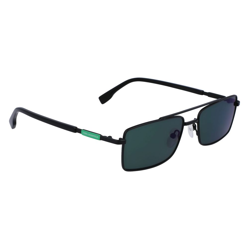 Karl Lagerfeld Schwarze Metall-Sonnenbrille