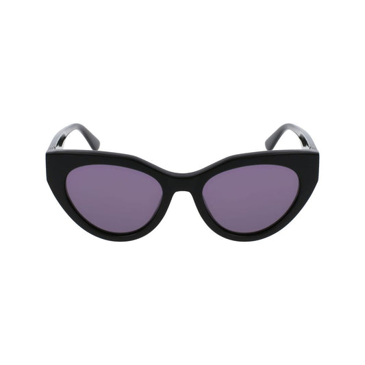 Karl Lagerfeld Schwarze Acetat-Sonnenbrille