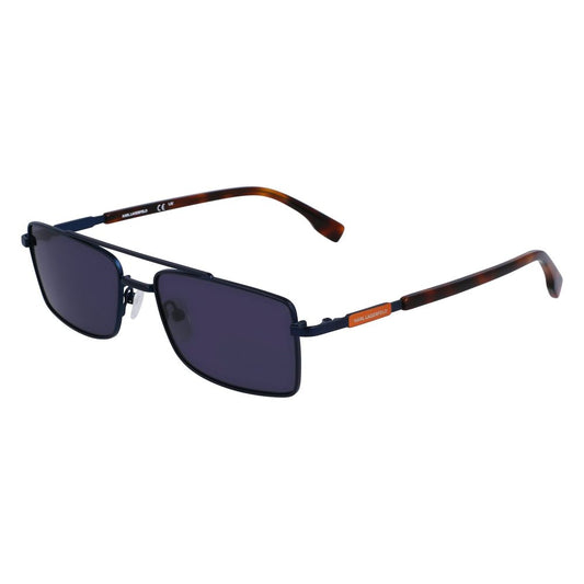 Karl Lagerfeld Blaue Metall-Sonnenbrille