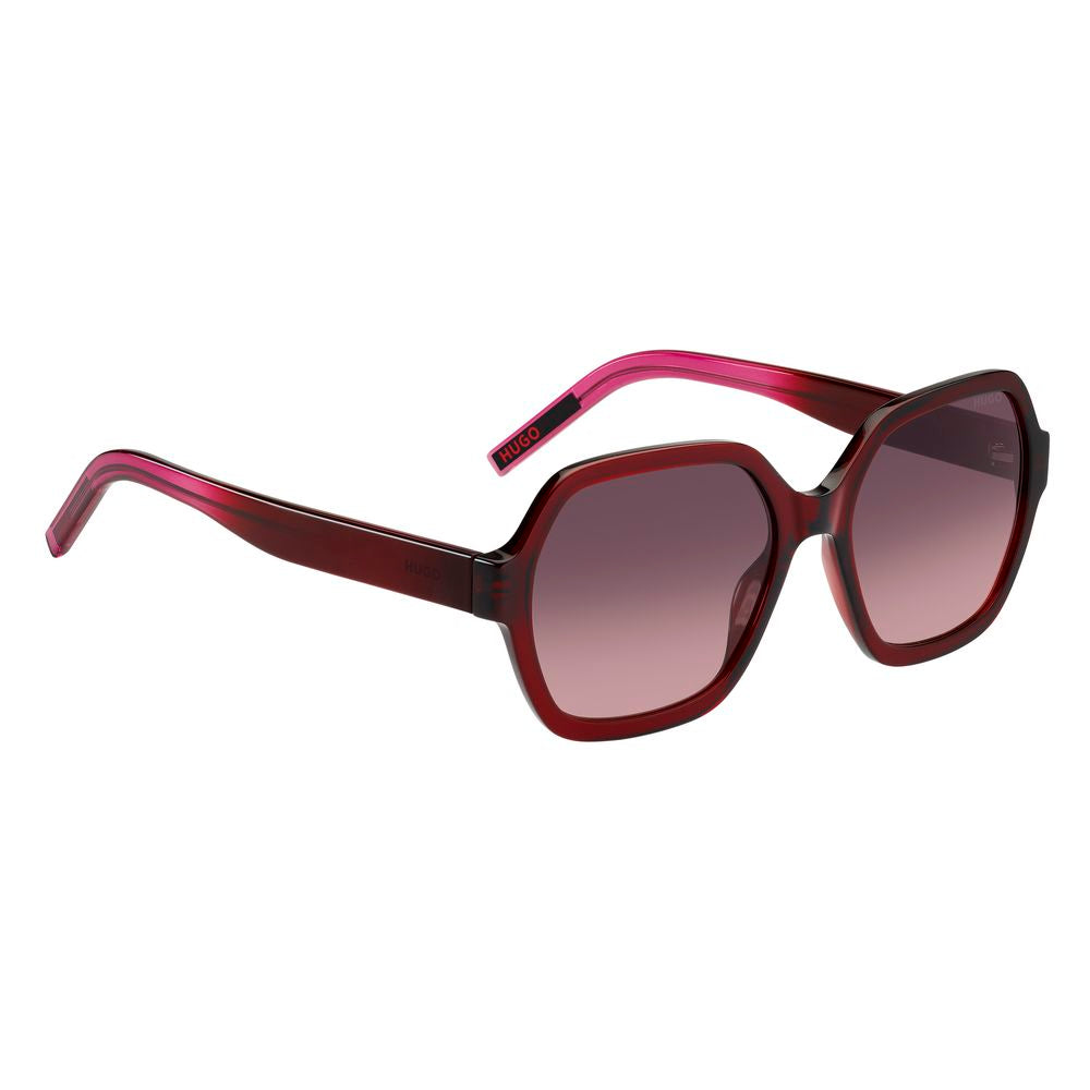 Hugo Boss Rote Acetat-Sonnenbrille