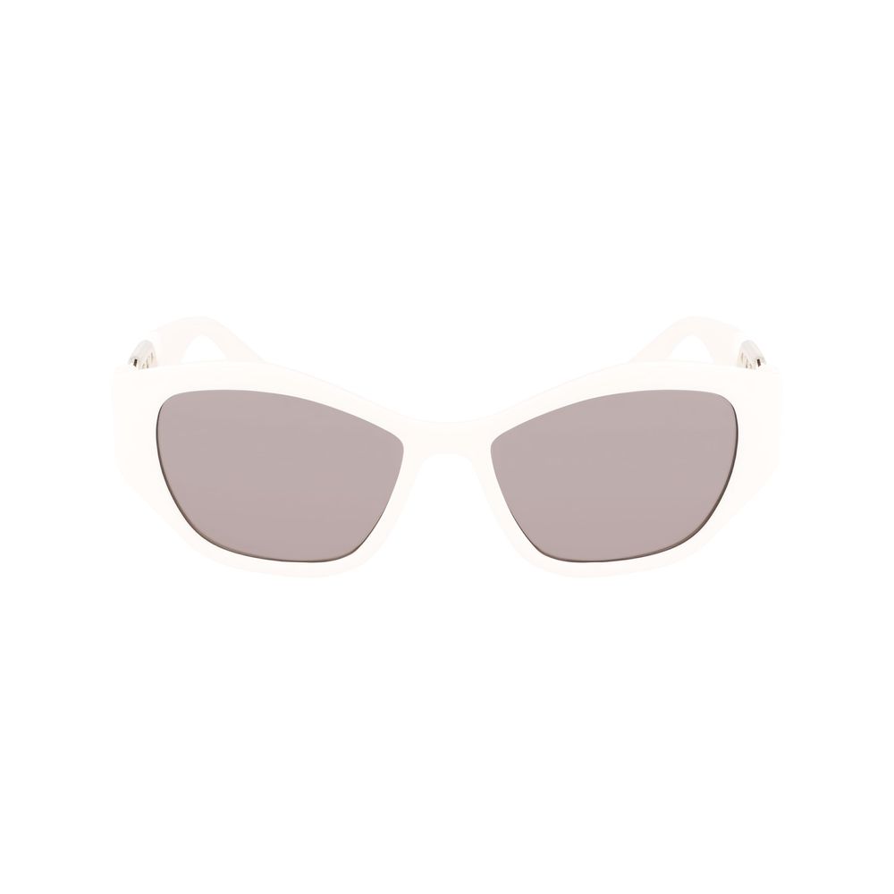 Karl Lagerfeld Weiß gespritzte Sonnenbrille