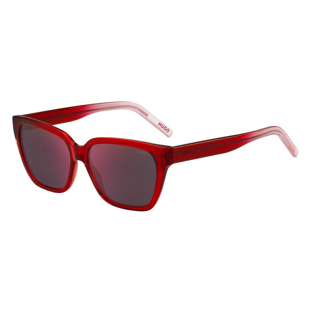 Hugo Boss Rote Acetat-Sonnenbrille