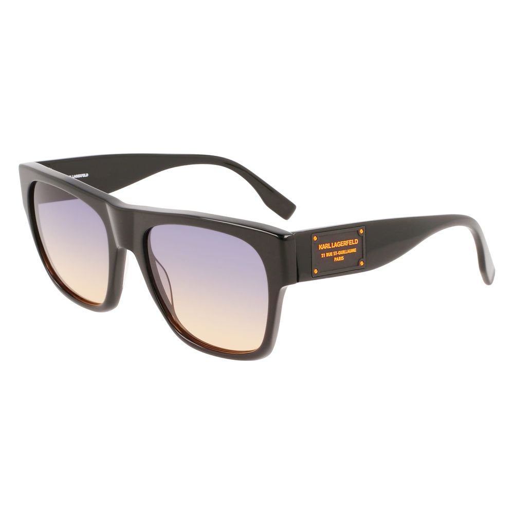 Karl Lagerfeld Schwarze Acetat-Sonnenbrille