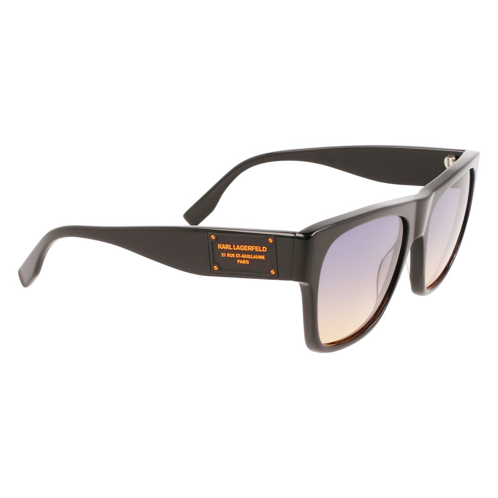 Karl Lagerfeld Schwarze Acetat-Sonnenbrille