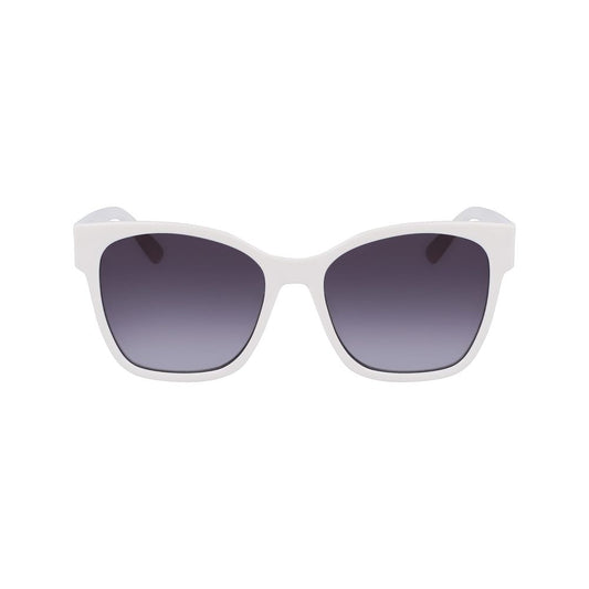 Karl Lagerfeld Weiß gespritzte Sonnenbrille