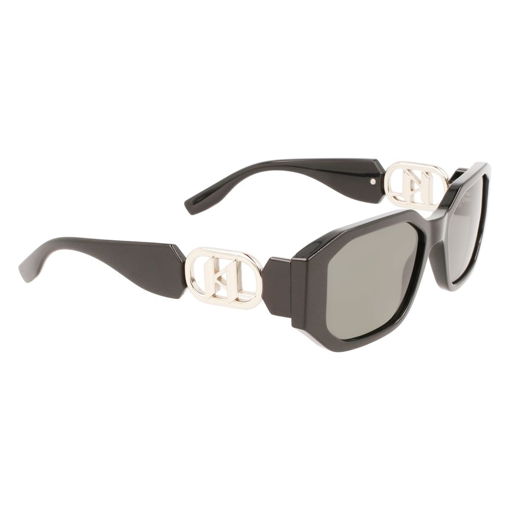 Karl Lagerfeld Schwarz gespritzte Sonnenbrille