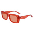 Resmi galeri görüntüleyiciye yükleyin, Karl Lagerfeld Orange gespritzte Sonnenbrille
