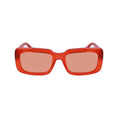 Resmi galeri görüntüleyiciye yükleyin, Karl Lagerfeld Orange gespritzte Sonnenbrille
