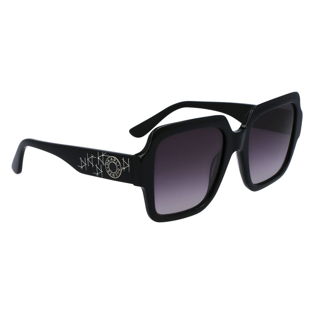 Karl Lagerfeld Schwarze Acetat-Sonnenbrille