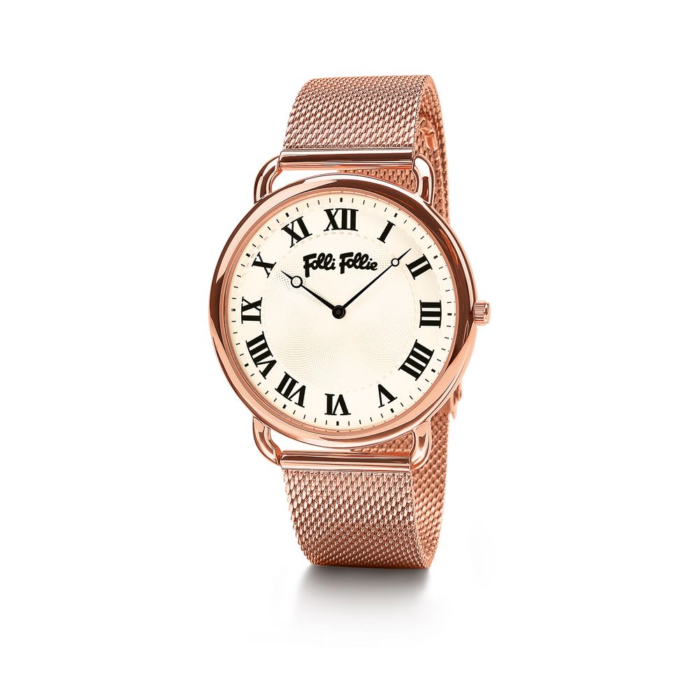 Folli Follie Rose Gold Stahl Uhr