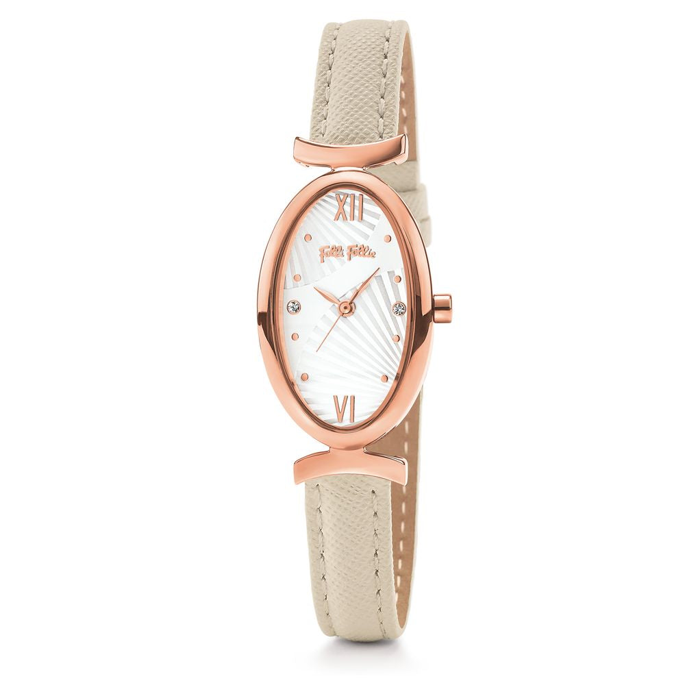 Folli Follie Beige Lederuhr