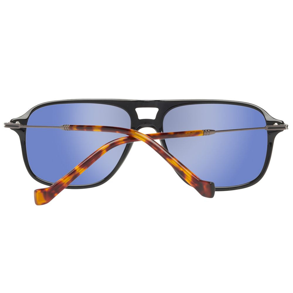 Hackett Schwarze Acetat-Sonnenbrille