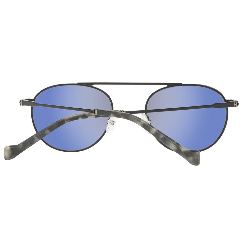 Hackett Schwarze Metall-Sonnenbrille