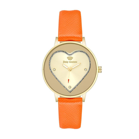 Juicy Couture Orangefarbene Polipriel-Uhr