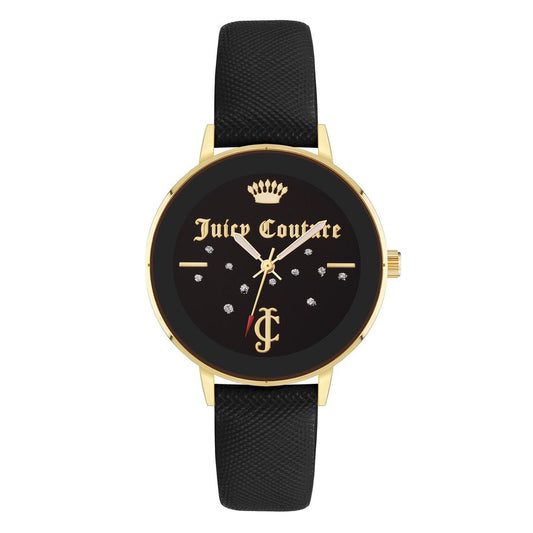 Juicy Couture Schwarze Polipriel-Uhr