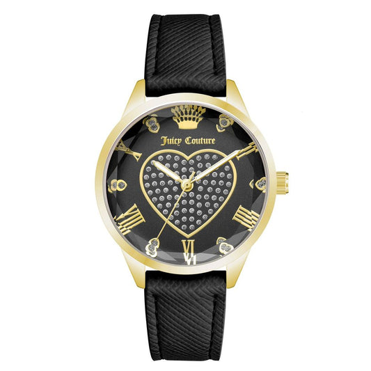 Juicy Couture Schwarze Polipriel-Uhr