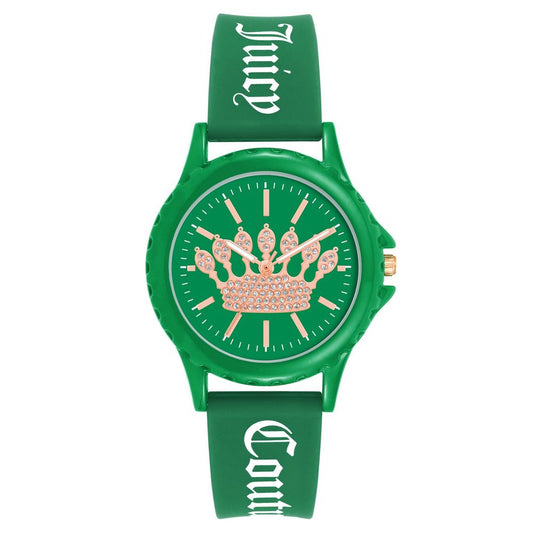 Juicy Couture Grüne Silikon-Uhr