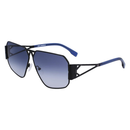 Karl Lagerfeld Schwarze Metall-Sonnenbrille