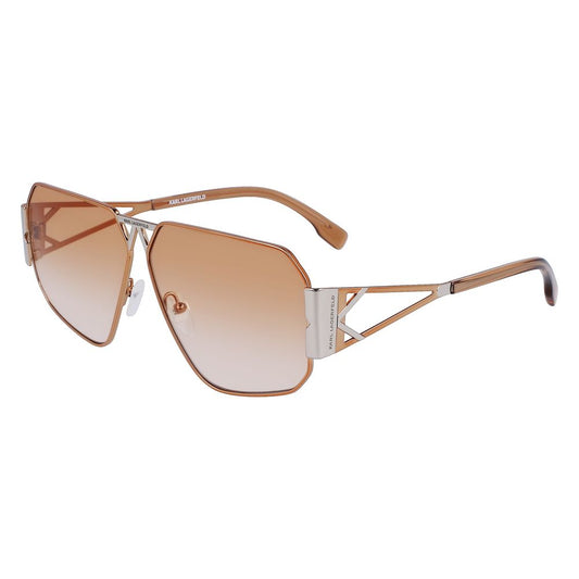 Karl Lagerfeld Graue Metall-Sonnenbrille