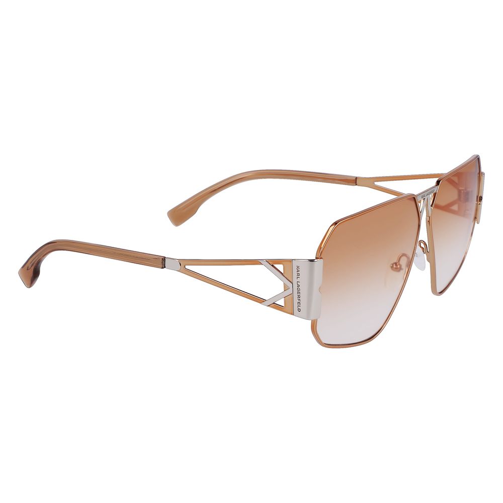 Karl Lagerfeld Graue Metall-Sonnenbrille